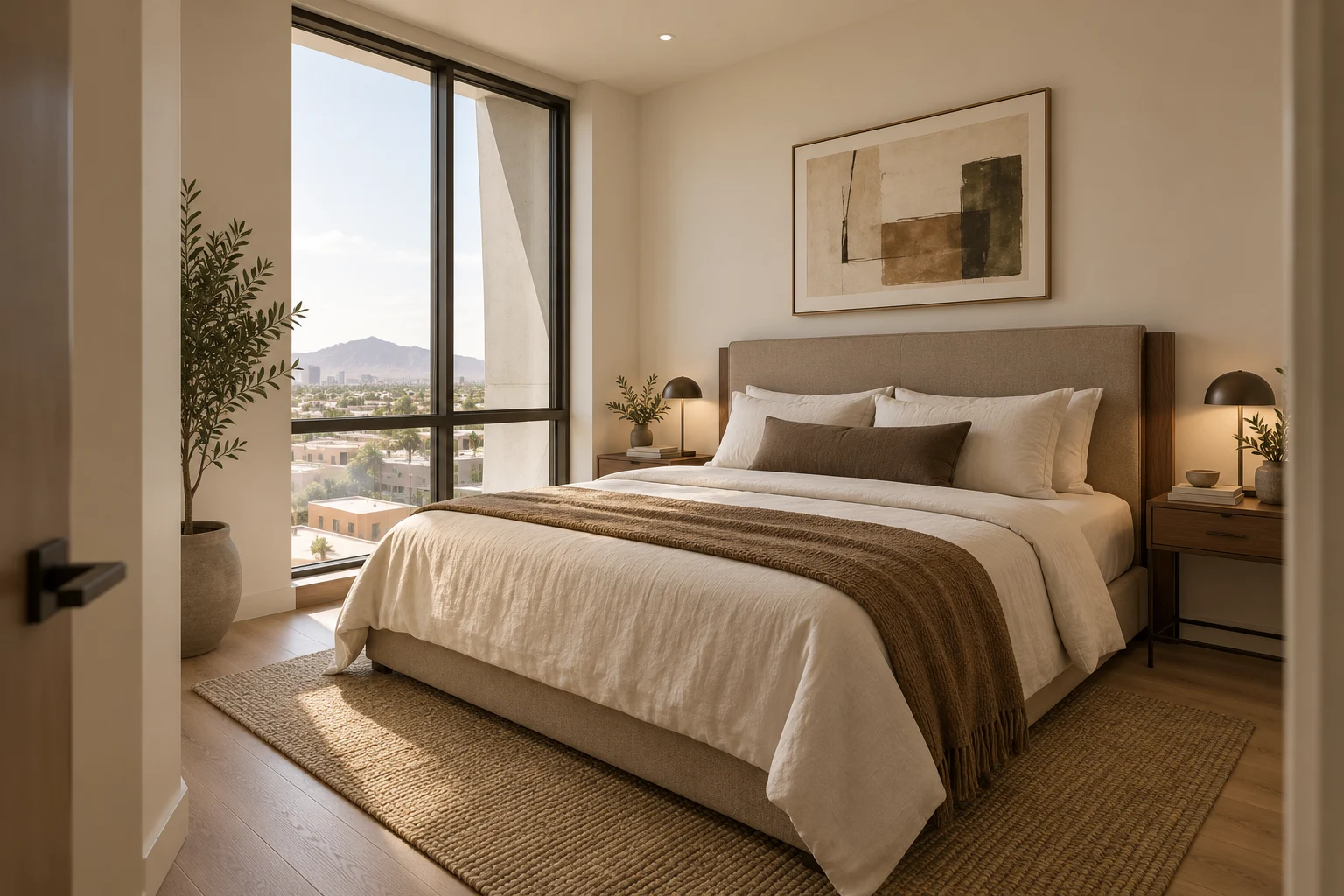 Manzana bedroom interior rendering